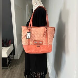 Guess Coral Tote Bag Brand New